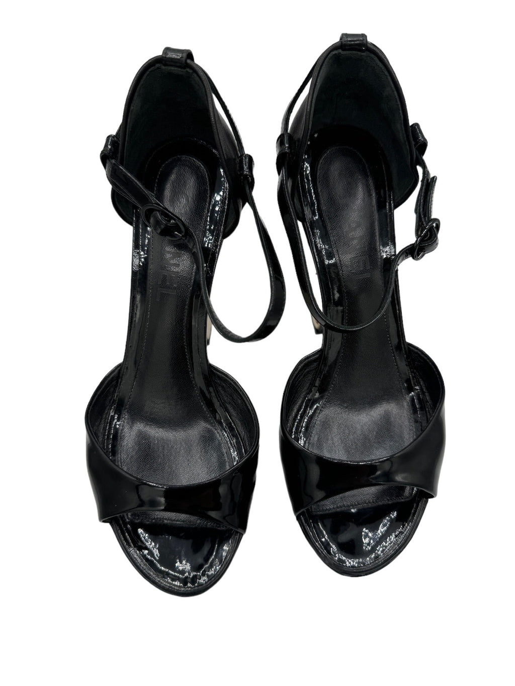 CHANEL - Pumps Black Patent Leather Size 7