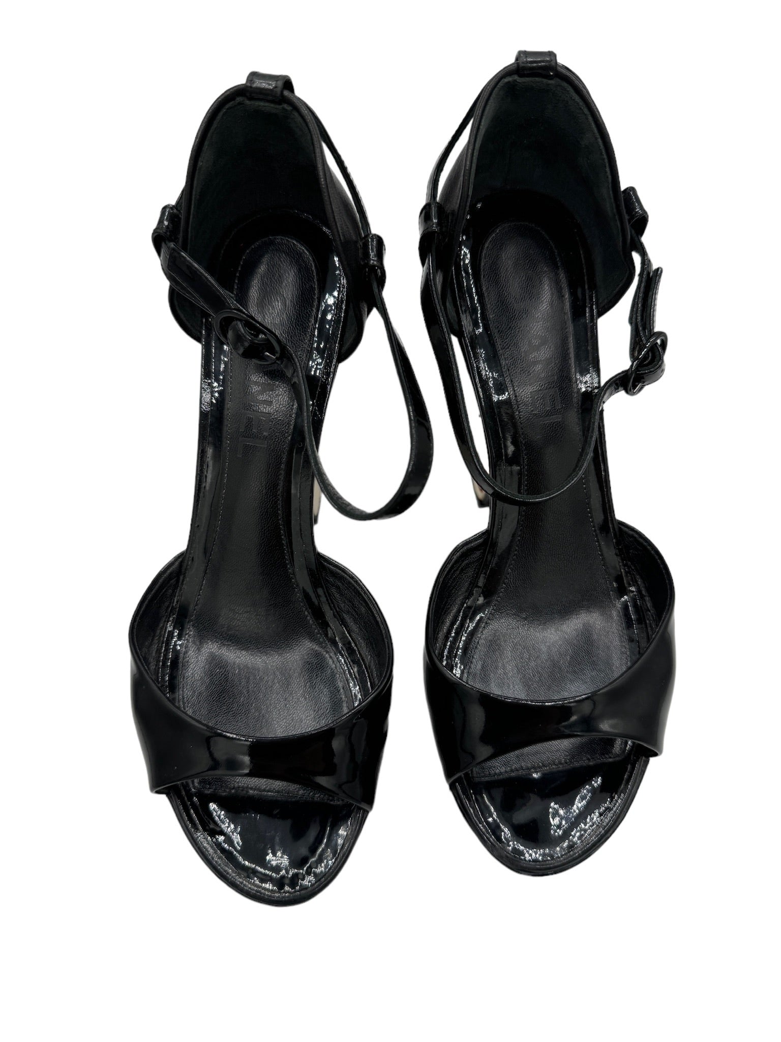 CHANEL - Pumps Black Patent Leather Size 7