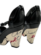 CHANEL - Pumps Black Patent Leather Size 7