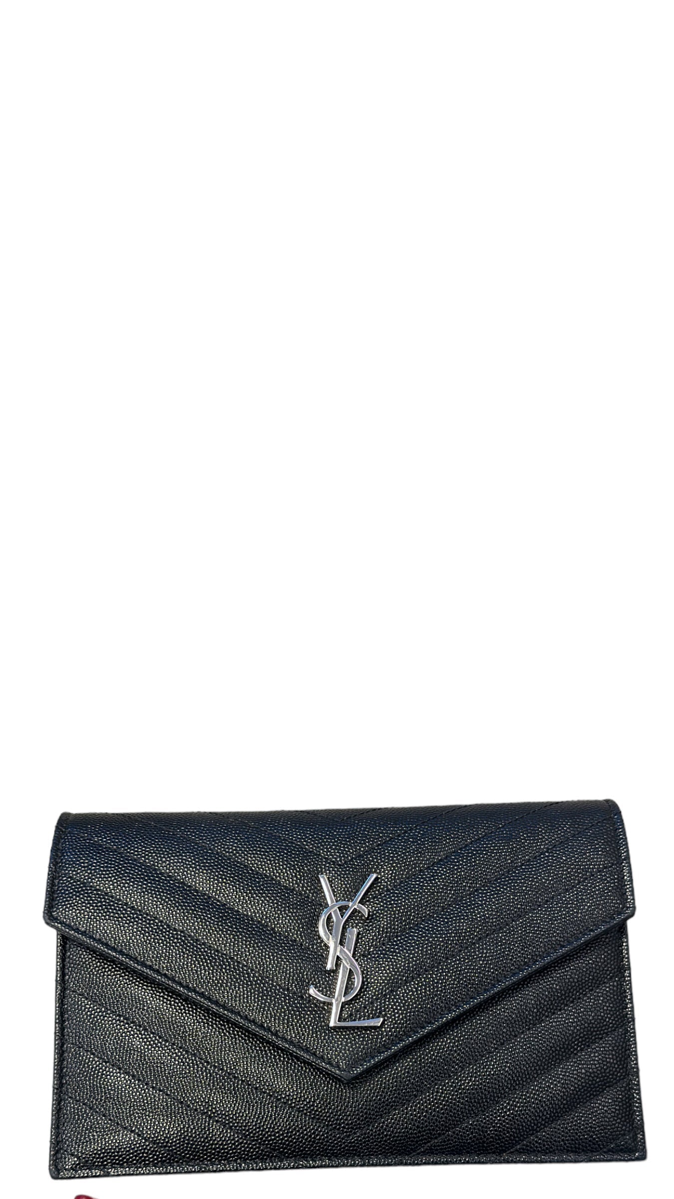 SAINT LAURENT - Cassandre Envelope Chain Wallet