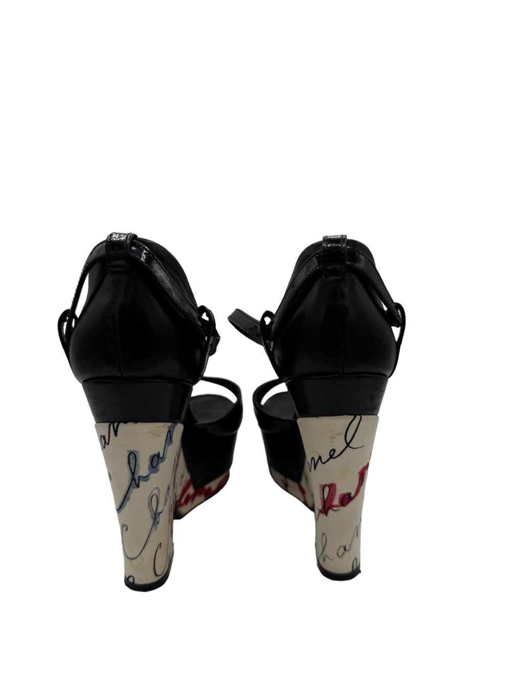 CHANEL - Pumps Black Patent Leather Size 7