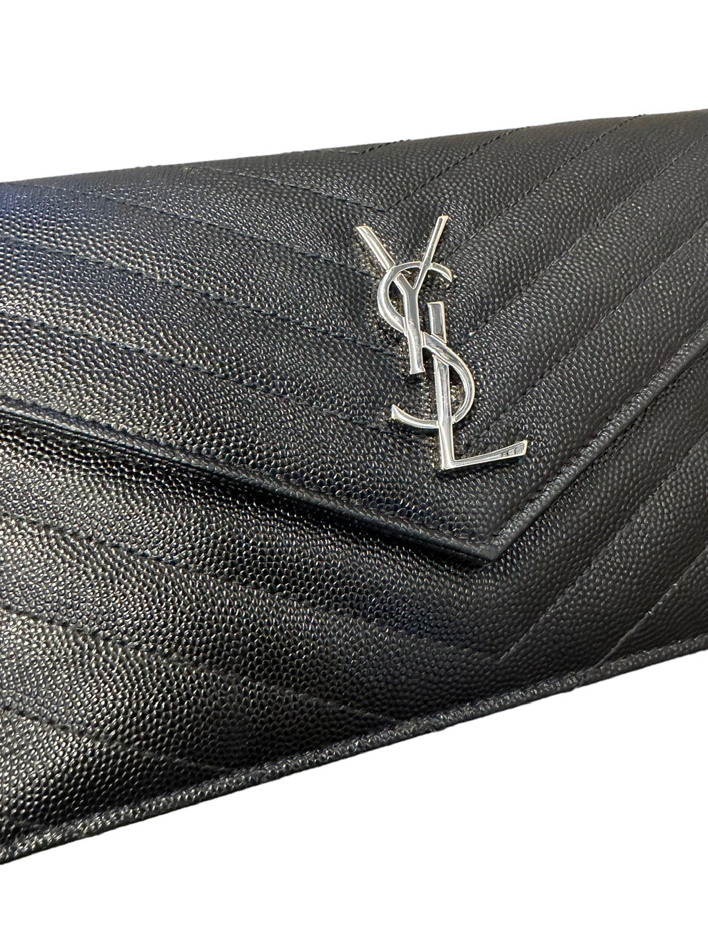 SAINT LAURENT - Cassandre Envelope Chain Wallet