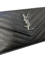 SAINT LAURENT - Cassandre Envelope Chain Wallet