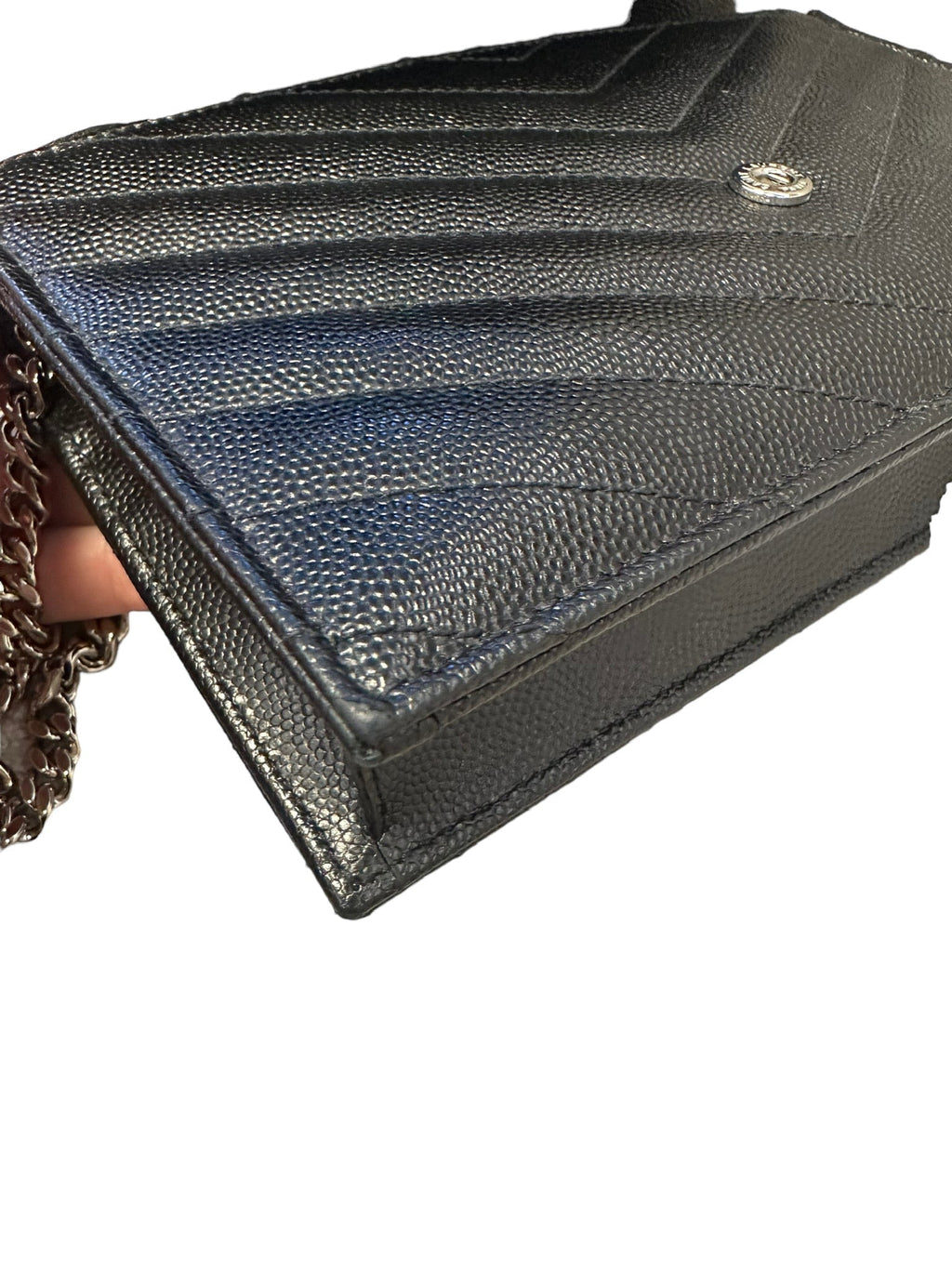 SAINT LAURENT - Cassandre Envelope Chain Wallet