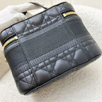 Dior Small DiorTravel Vanity Case in Black Calfskin and GHW