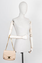 CELINE Chain Besace Triomphe Bag Beige