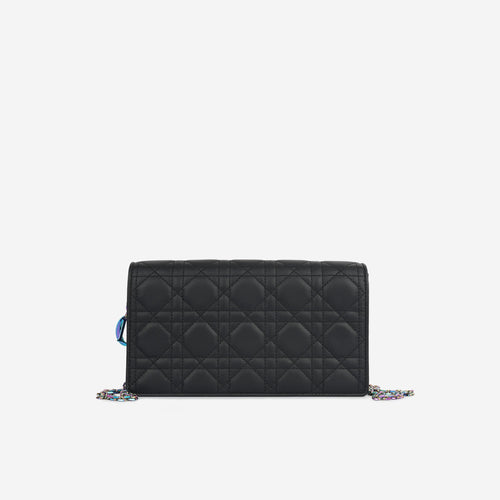 Dior Lady Dior Pouch - Matte Black