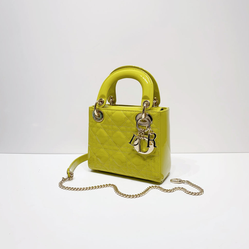 No.4082-Dior Patent Mini Lady Dior
