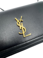 SAINT LAURENT - Black WOC Crossbody Bag