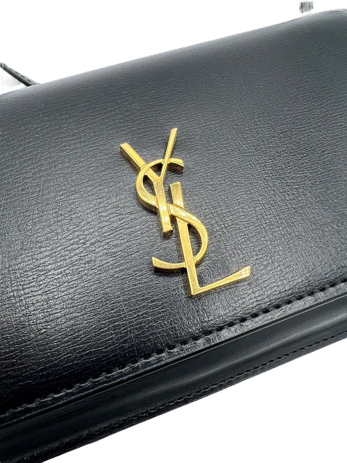 SAINT LAURENT - Black WOC Crossbody Bag