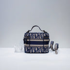 No.3617-Christian Dior Small Oblique Embroidery Travel Vanity