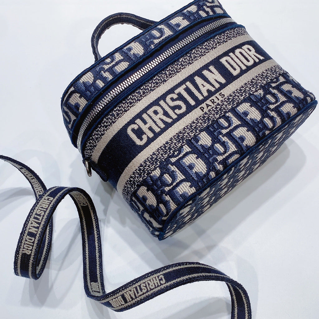 No.3617-Christian Dior Small Oblique Embroidery Travel Vanity