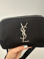 SAINT LAURENT - Classic Monogram Black Belt Bag