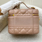 Dior Small DiorTravel Vanity Case in Nude Pink Calfskin and GHW