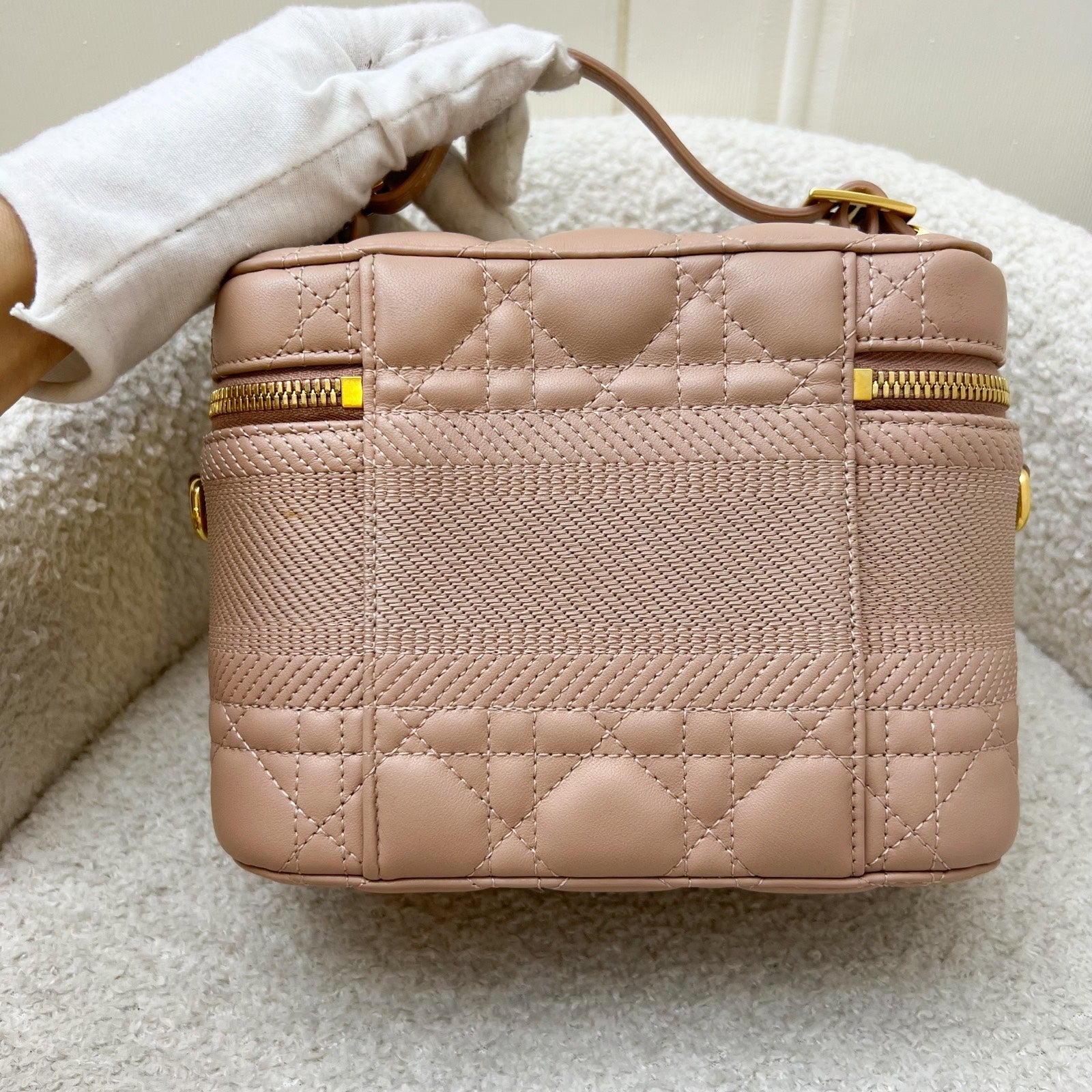 Dior Small DiorTravel Vanity Case in Nude Pink Calfskin and GHW