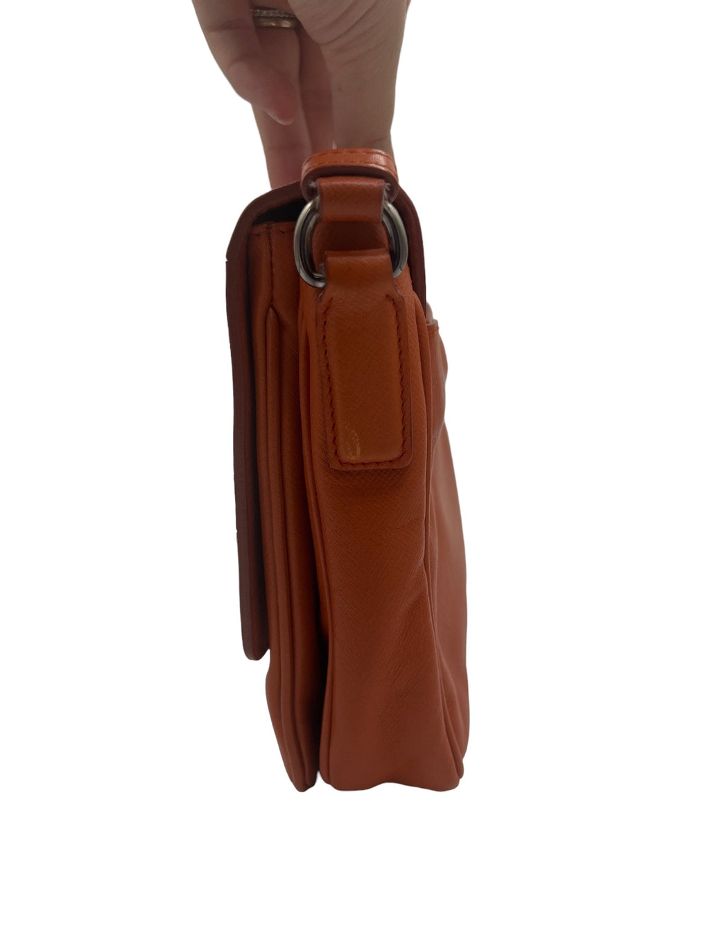 PRADA - Orange Multi Leather Crossbody Bag