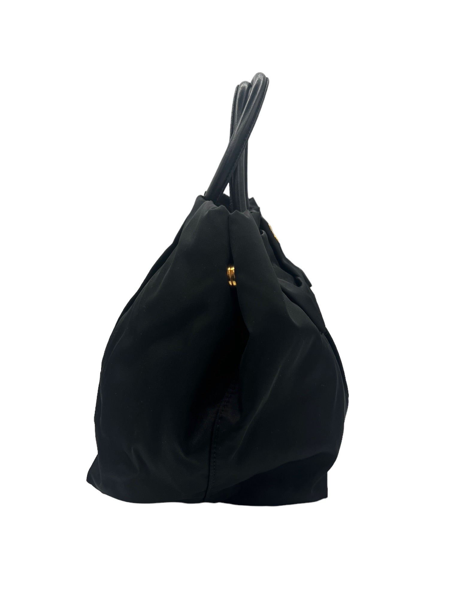 PRADA - Black Nylon Ribbon Shoulder Bag