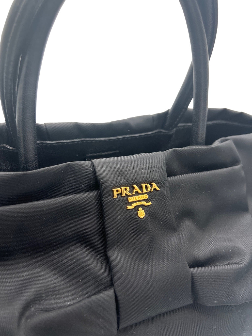 PRADA - Black Nylon Ribbon Shoulder Bag