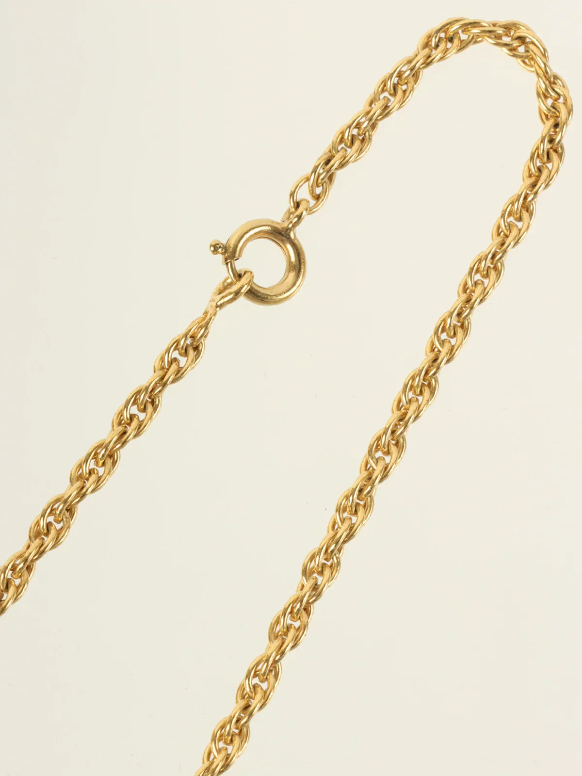 CELINE Star Motif Round Logo Necklace Gold