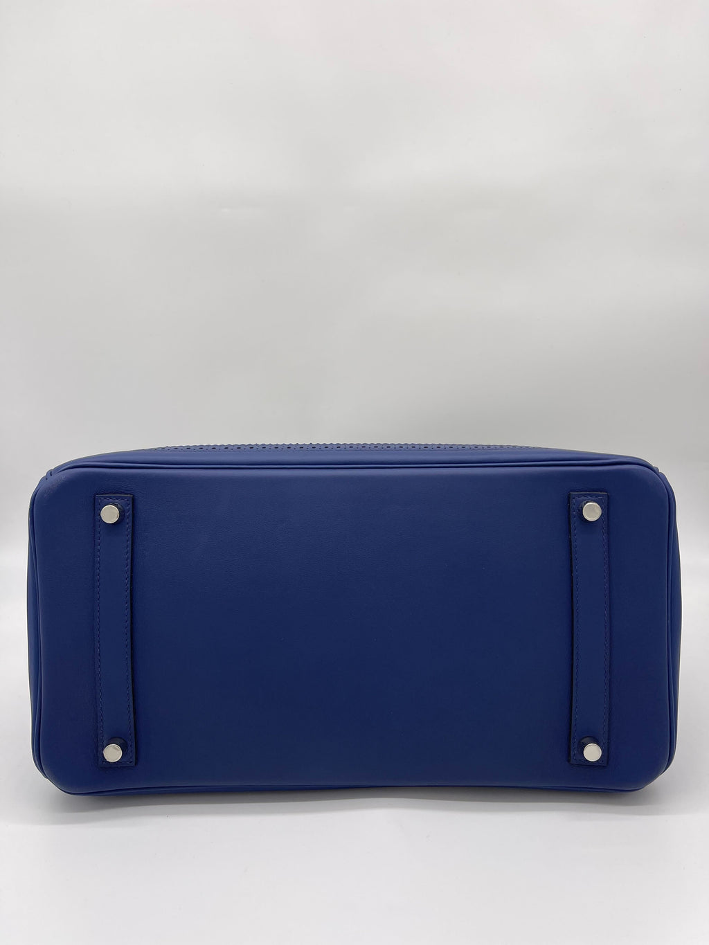 Hermes Birkin 35 Canvas Bleu de Prusse Palladium Hardware