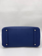 Hermes Birkin 35 Canvas Bleu de Prusse Palladium Hardware