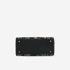 Dior Medium Lady D-Lite - Black Embroidered Toile