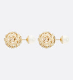 DIOR TRIBALES PEARL GOLD DIAMOND EARRINGS