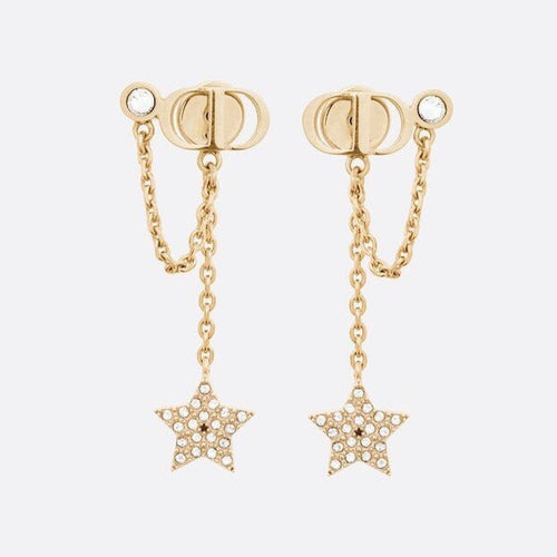 DIOR PETIT STAR GOLD DIAMOND EARRINGS