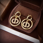 DIOR DROP GOLD DIAMOND EARRINGS