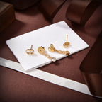 DIOR DROP GOLD 2 DIAMOND EARRINGS