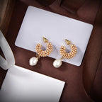 DIOR D-RENAISSANCEN GOLD EARRINGS