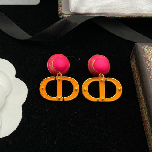 DIOR PEARL PINK GOLD EARRINGS