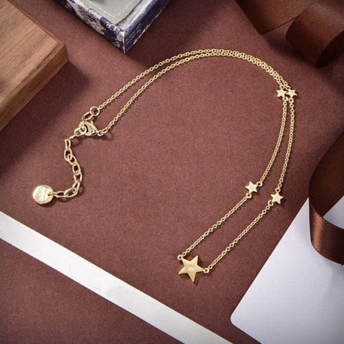 DIOR NECKLACE 5 STAR GOLD DIAMOND