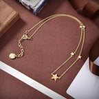 DIOR NECKLACE 5 STAR GOLD DIAMOND