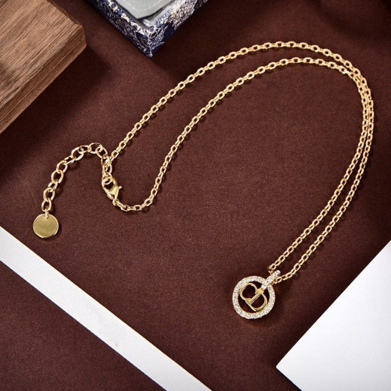 DIOR GOLD DIAMOND NECKLACE