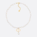 DIOR GOLD FULL PEARL NECKLACE