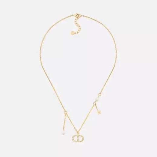 DIOR STAR PEDANT GOLD DIAMOND NECKLACE