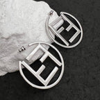 FENDI DOUBLE F SILVER EARRINGS