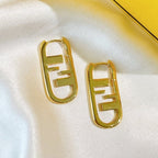 FENDI F O'LOCK GOLD EARRINGS