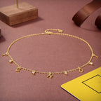 FENDI FEN GOLD DIAMOND NECKLACE