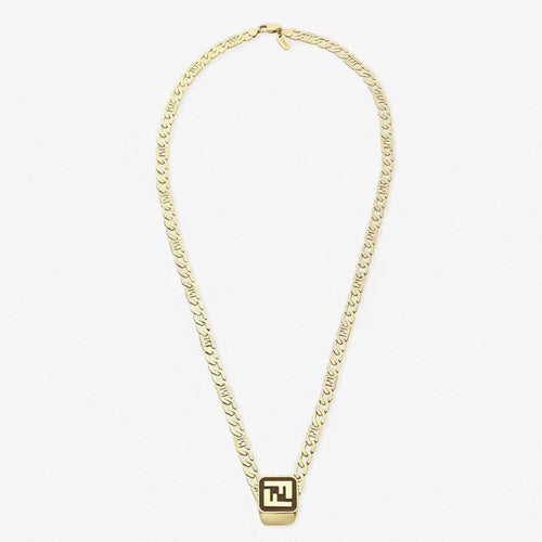 FENDI FOREVER FF GOLD NECKLACE
