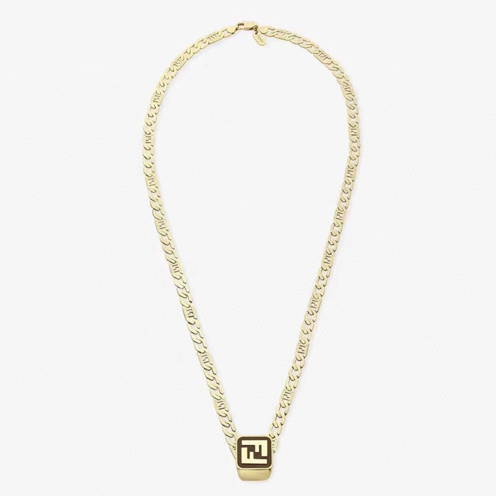 FENDI FOREVER FF GOLD NECKLACE