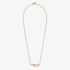 FENDI O'LOCK GOLD DIAMOND NECKLACE