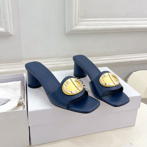 DIOR FOREVER HEELED 5CM BLUE