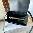 Celine MINI 16 BAG 18CM IN SATINATED CALFSKIN BLACK