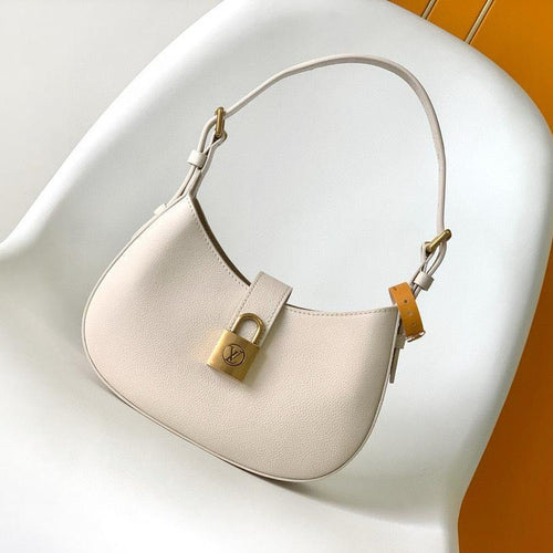 Louis Vuitton low key shoulder bag 26cm cream calfskin