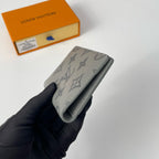 Louis Vuitton POCKET ORGANIZER 11 GRAY MONOGRAM SHADOW CALFSKIN