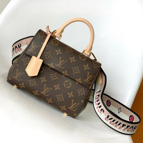 Louis Vuitton cluny mini 20cm monogram coasted canvas