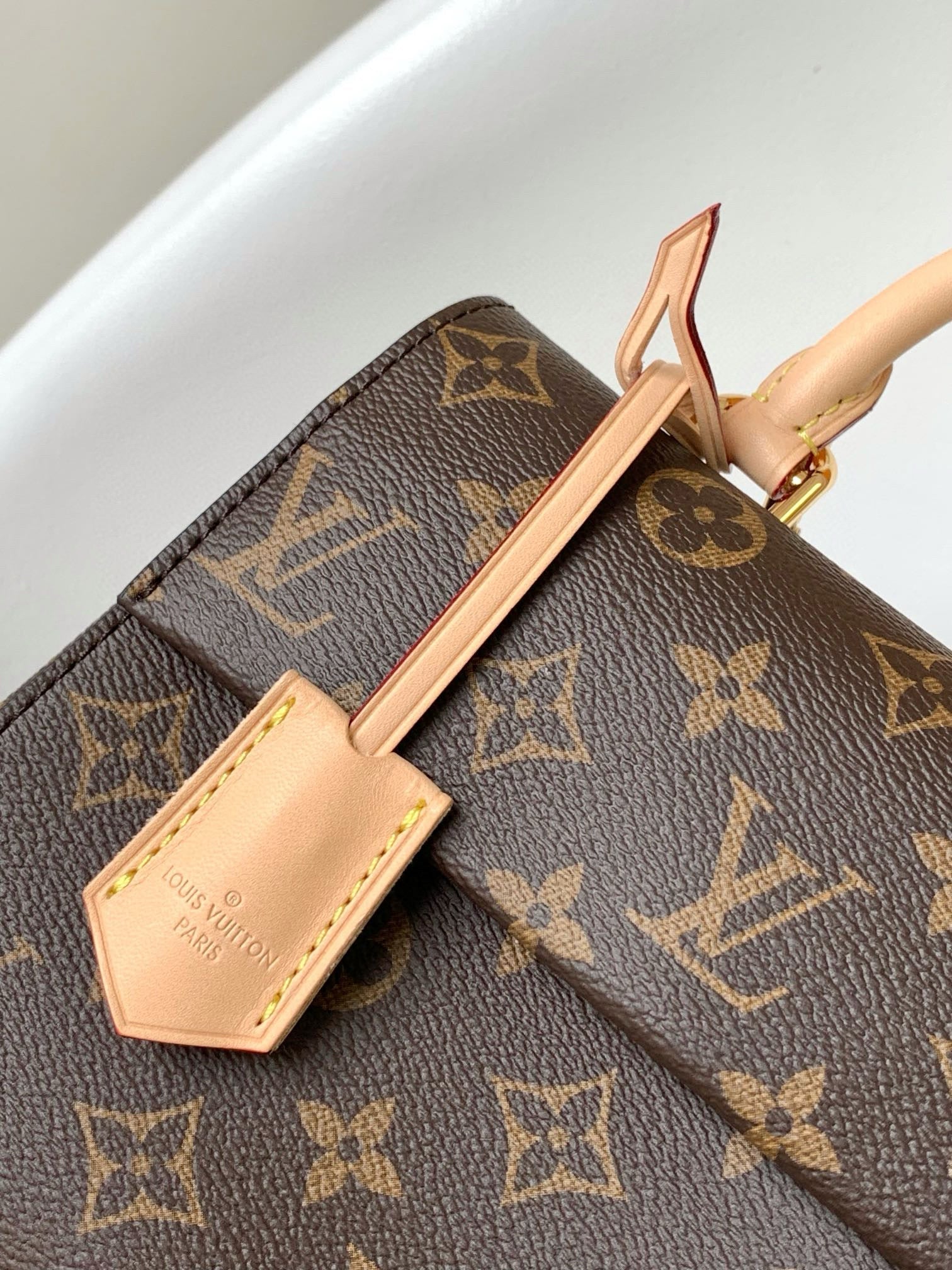 Louis Vuitton cluny mini 20cm monogram coasted canvas