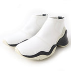 Fendi Jacquard Sneakers White Black Size 38